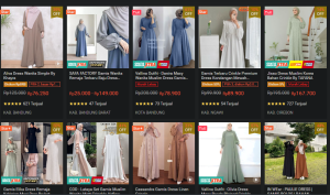 toko gamis di shopee terlengkap