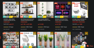 toko dekorasi kamar di Shopee terbaik